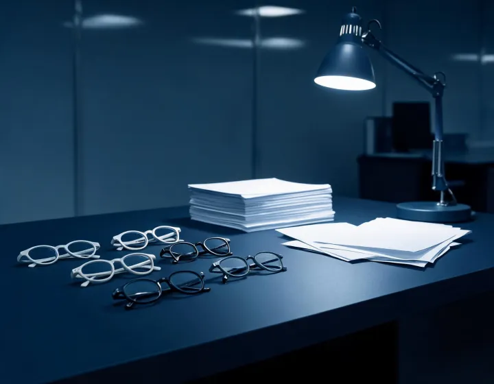 Independent sourcing desk reviewing kids frame briefs